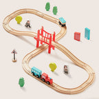 Wooden Train Set for Children