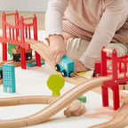 Wooden Train Set for Children