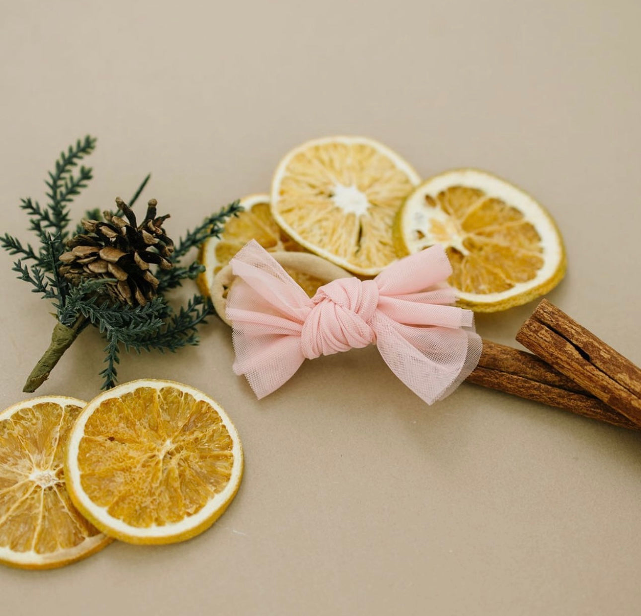 Blush Tulle Bow