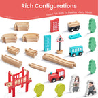 Wooden Train Set for Children