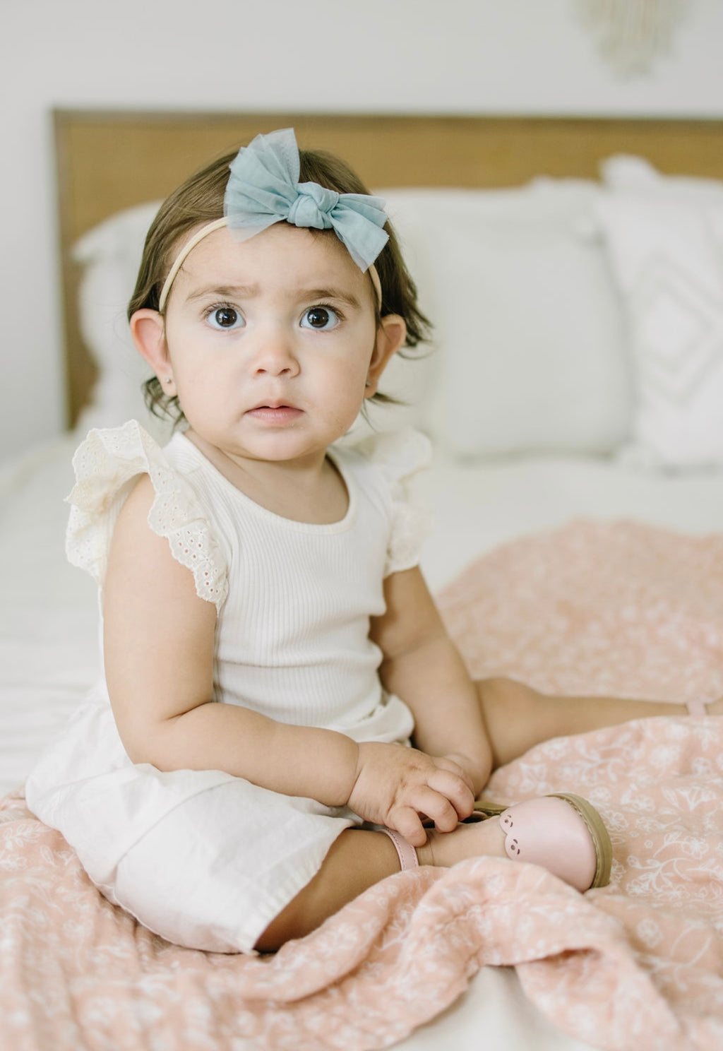 Seafoam Tulle Bow