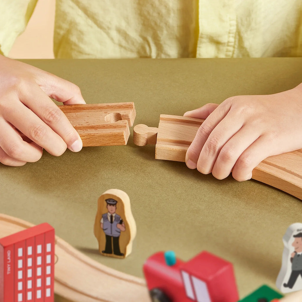 Wooden Train Set for Children