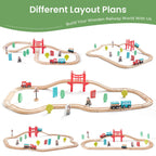 Wooden Train Set for Children