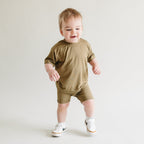 Tee & Bike Shorts Set