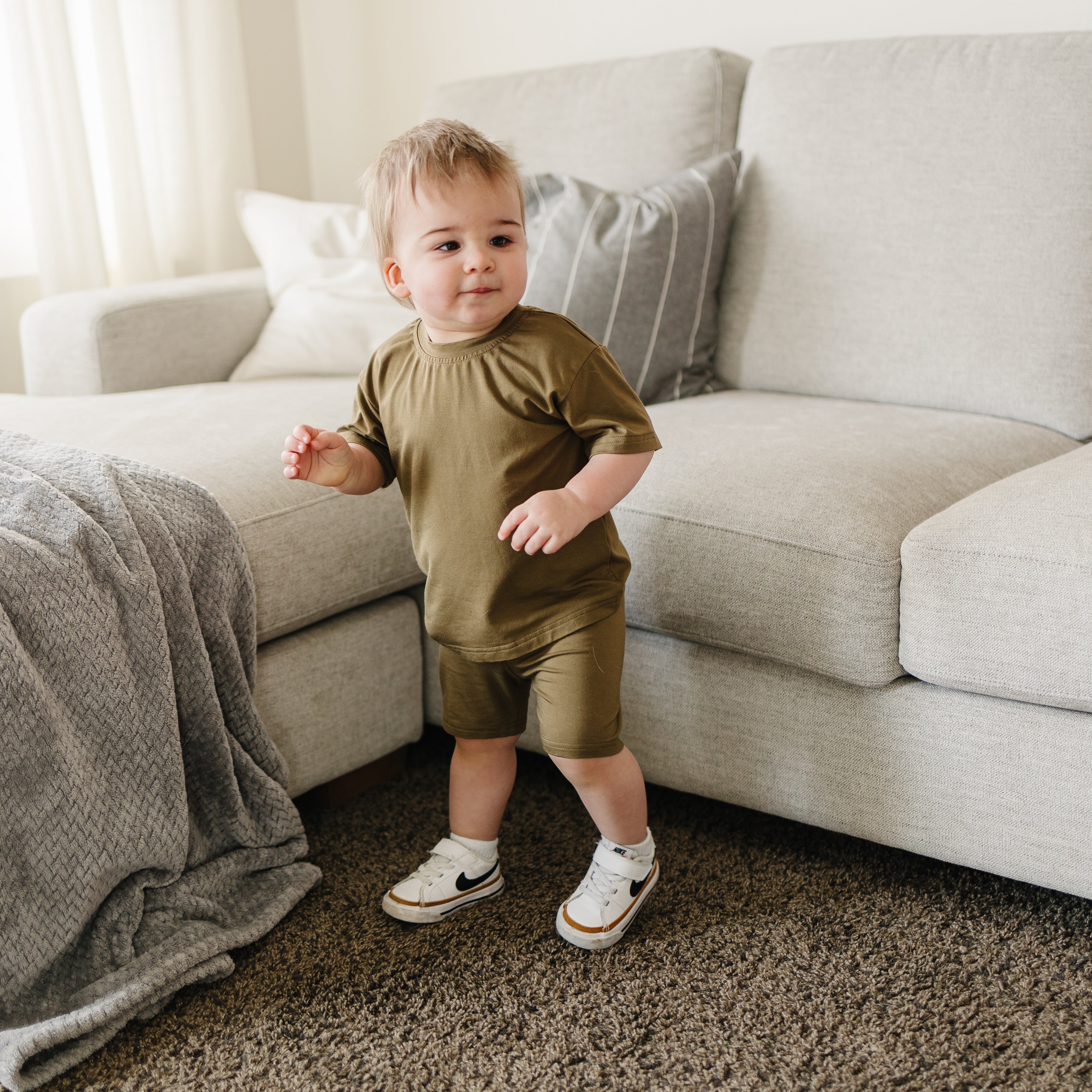 Tee & Bike Shorts Set