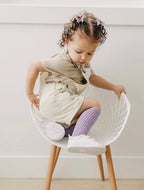 Purple Scrunchie Socks