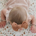 Burnt Orange Cable Knit Headband