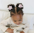 Mini Blush Daisy Claw Clip Set