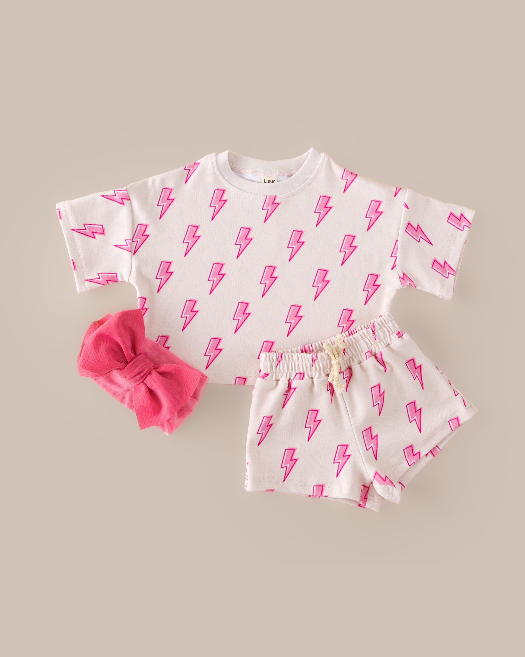 Shorts Set | Pink Bolts