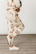 Lace Pocket Joggers - Golden Hour Garden