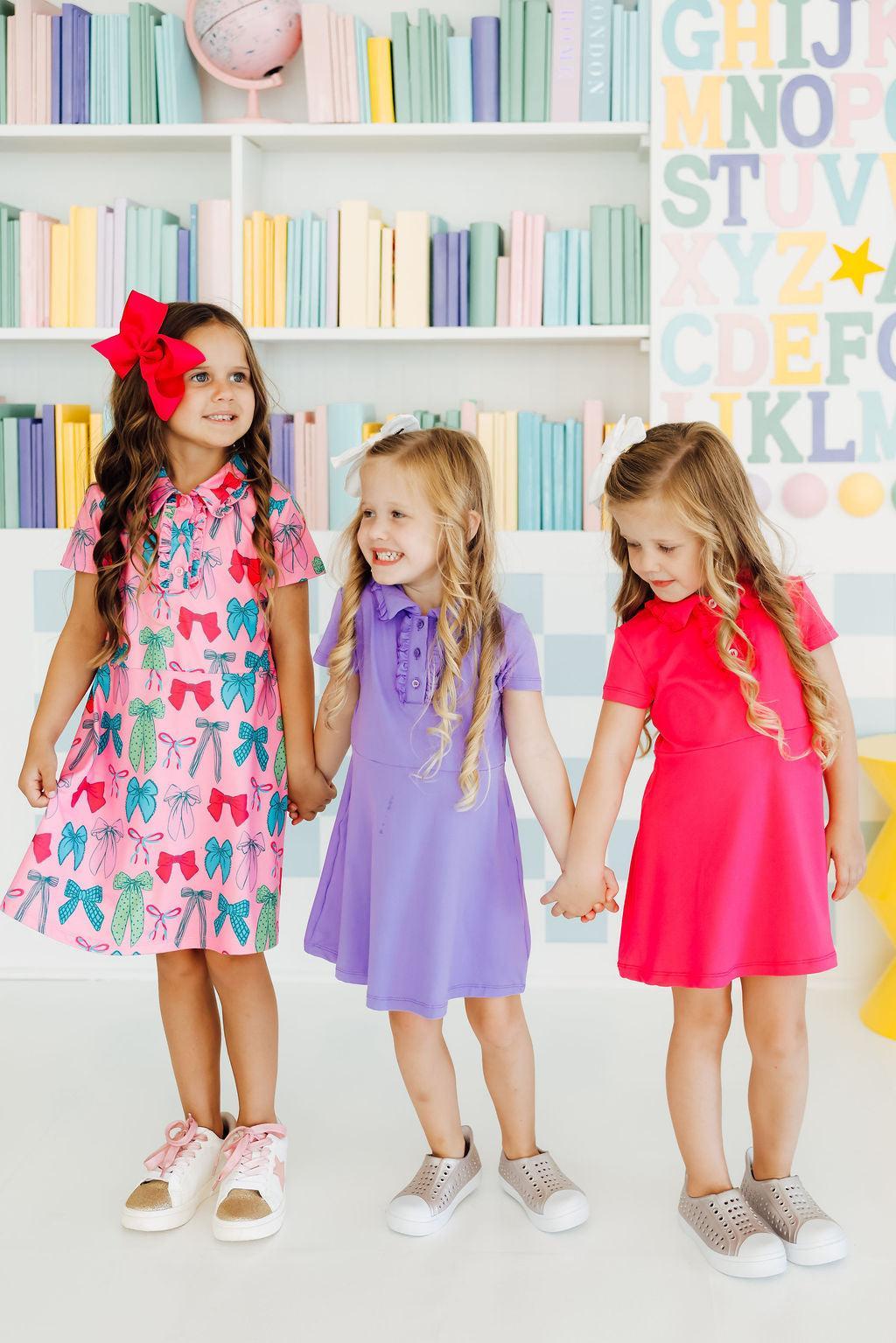 Periwinkle S/S Polo Dress