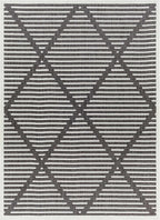 Anah 3D Black Outdoor Rug