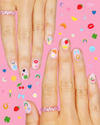 Cute Girl Nail Stickers - 604 adhesive nail stickers