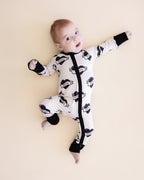 Mom Tattoo Bamboo Zip Romper