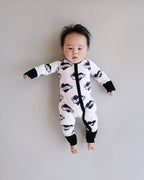 Mom Tattoo Bamboo Zip Romper