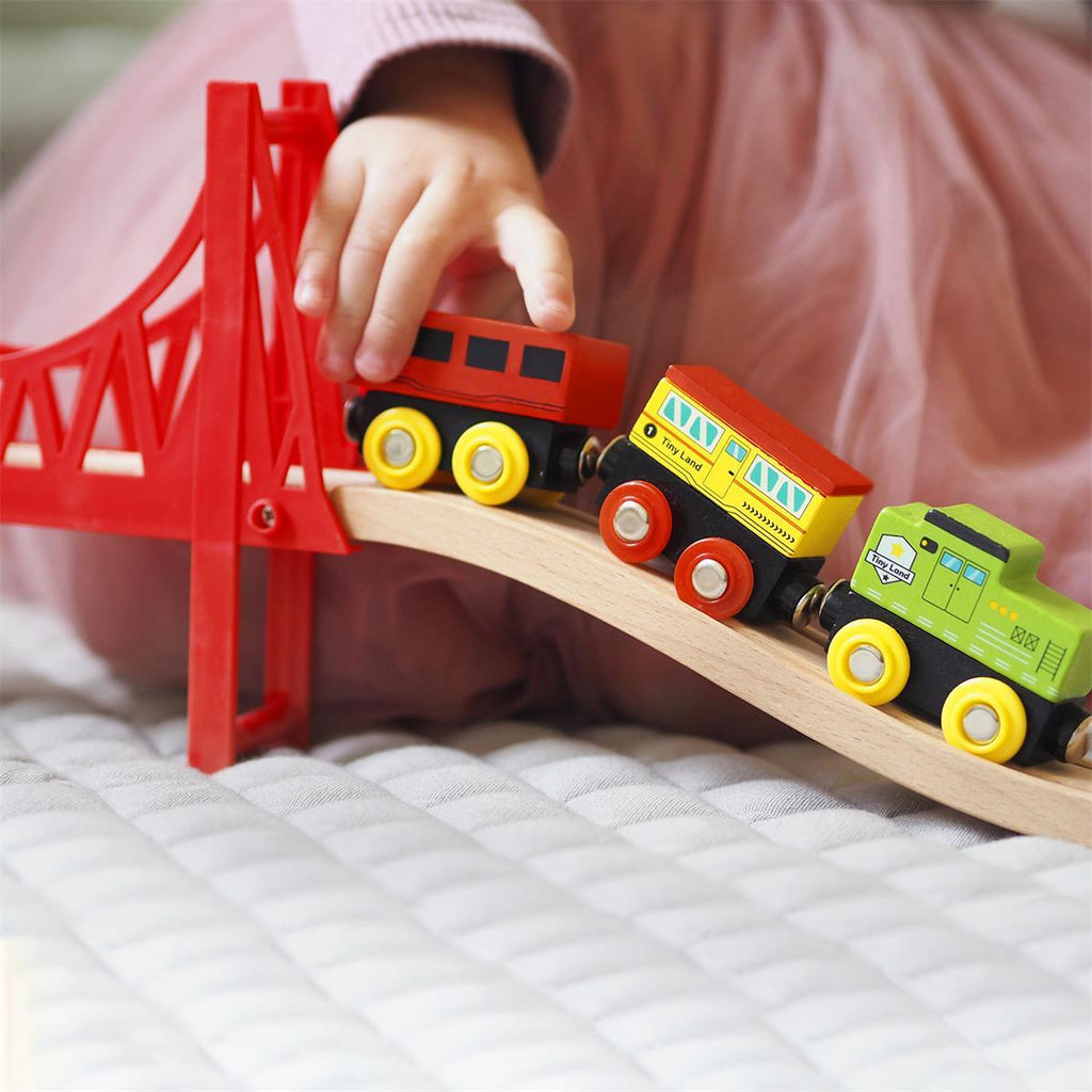 Wooden Train Set for Children