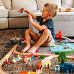 Wooden Train Set for Children