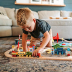 Wooden Train Set for Children
