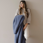 WAFFLE KNIT XL THROW BLANKETS