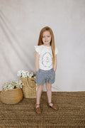 Dark Blue Gingham Shorts