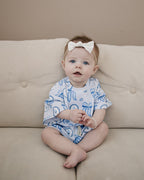 Shorts Set | Blue Bow