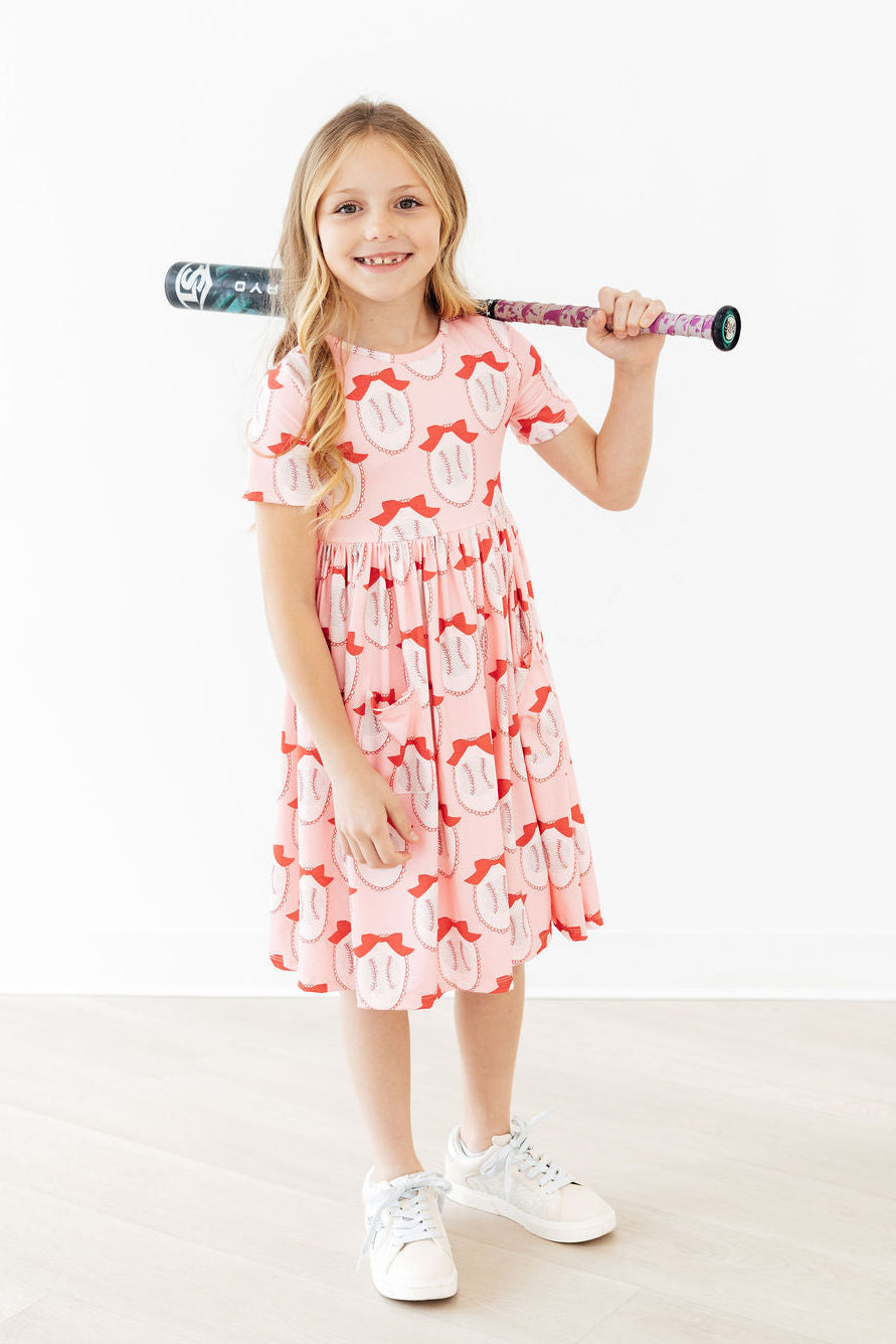 Pitcher Perfect S/S Pocket Twirl Dress