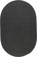 Black Braided Faux Jute Rug