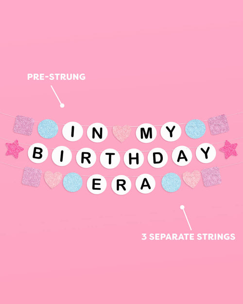 Bday Era Banner - friendship bracelet banner
