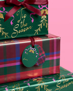Tis the Season Wrapping Paper - 12 sheets + 16 tags