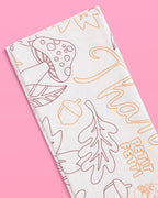 Give Thanks Paper Tablecloth - coloring tablecloth