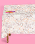 Give Thanks Paper Tablecloth - coloring tablecloth