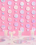 Shimmer Disco Garland - iridescent foil backdrop