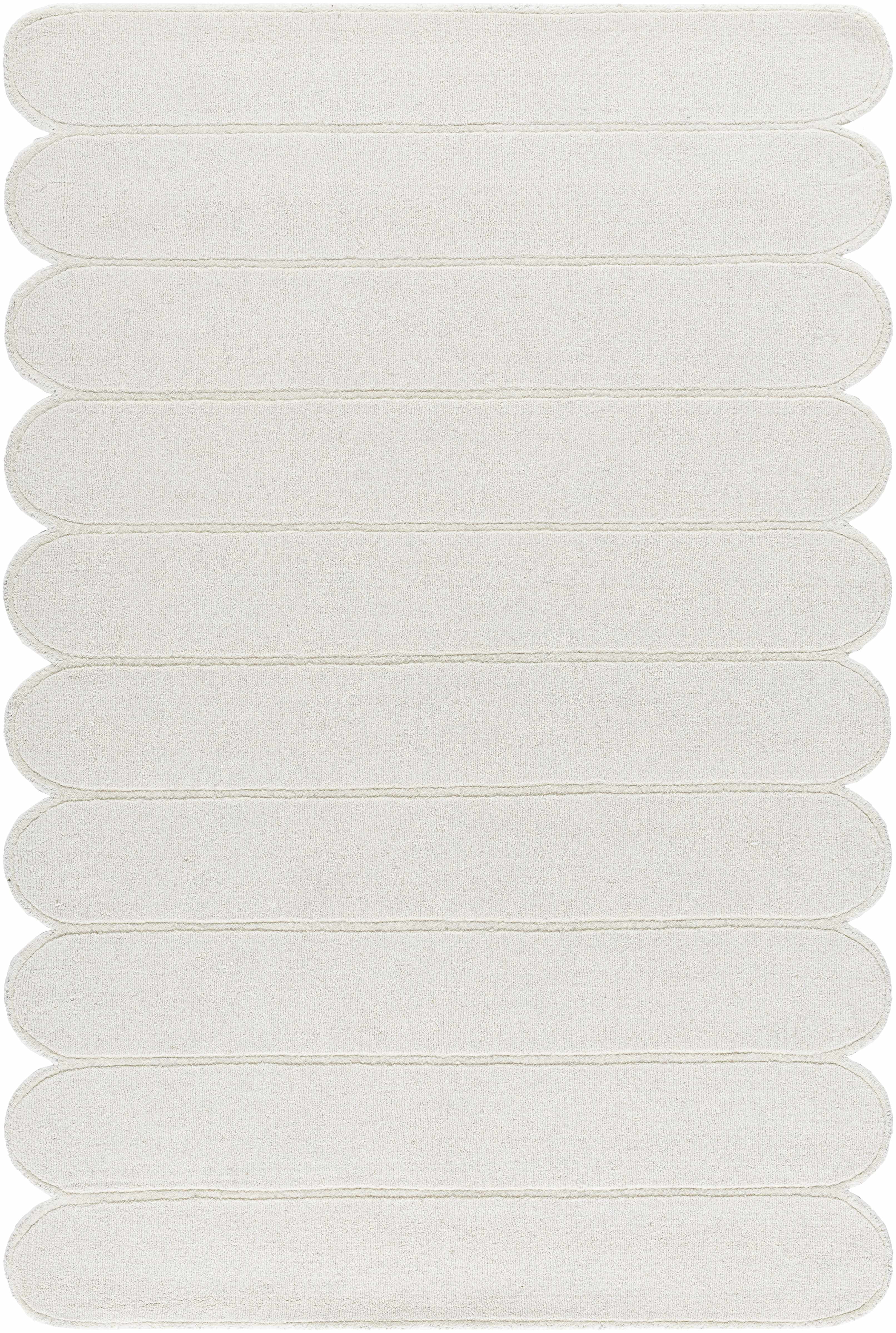 Tayte White Abstract Area Rug