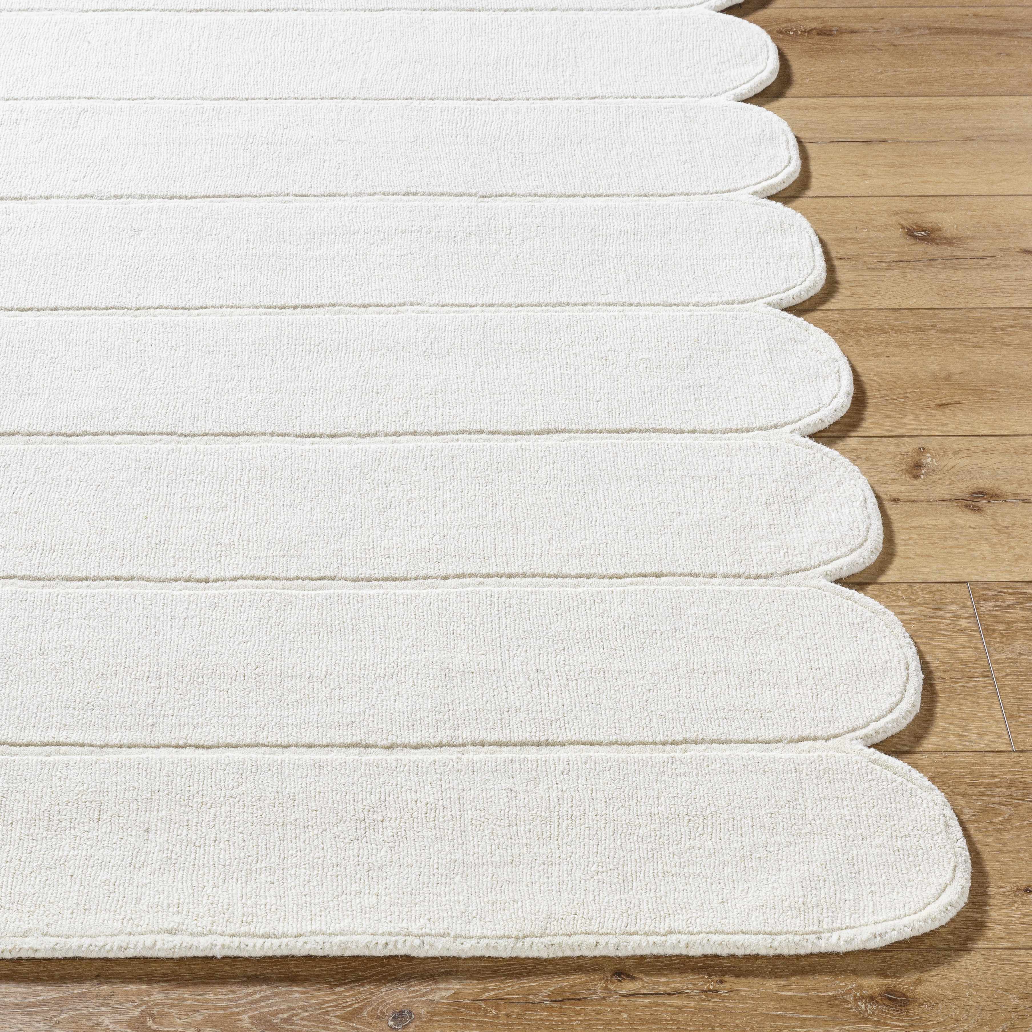Tayte White Abstract Area Rug