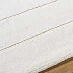 Tayte White Abstract Area Rug